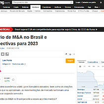 Cenrio de M&A no Brasil e Perspectivas para 2023